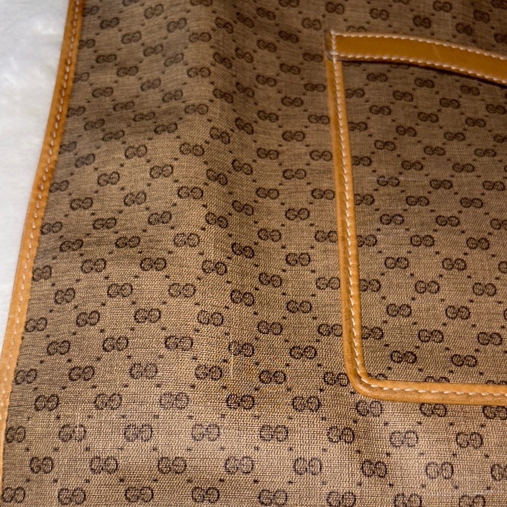 **Non-Authenticated** Vintage Gucci GG Canvas Leather Dual Braided Rope Handles - Picture 2 of 13